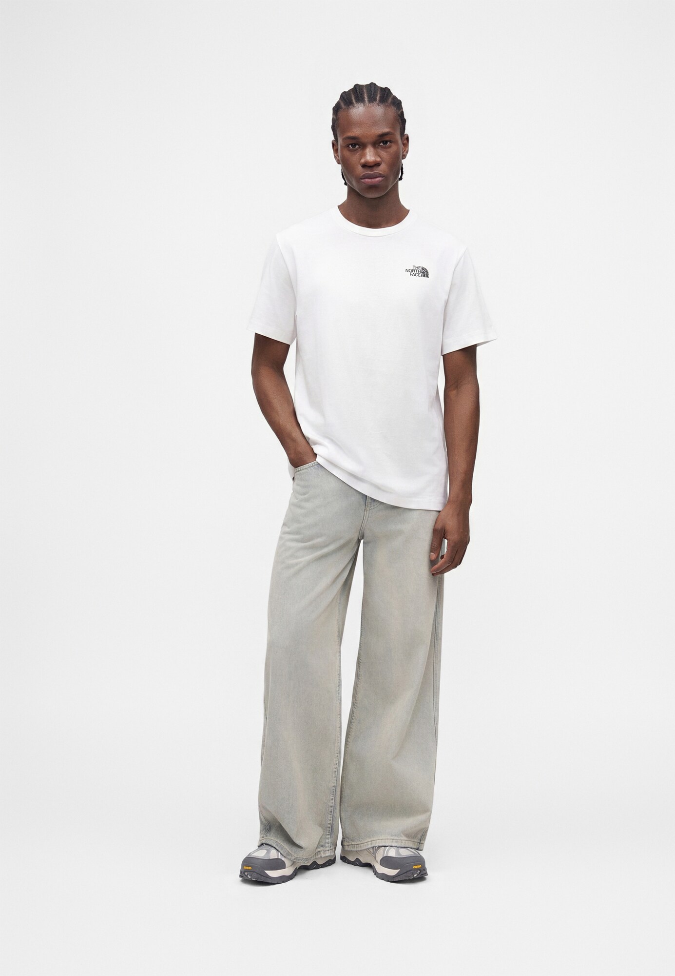 THE NORTH FACE Camiseta 'NSE SLOPES' negro / blanco – imagen 2