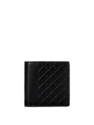 Calvin Klein Cartera 'CALVIN KLEIN REFINED EMBLEM MIX SLIM TRIFOLD Portafoglio'  negro