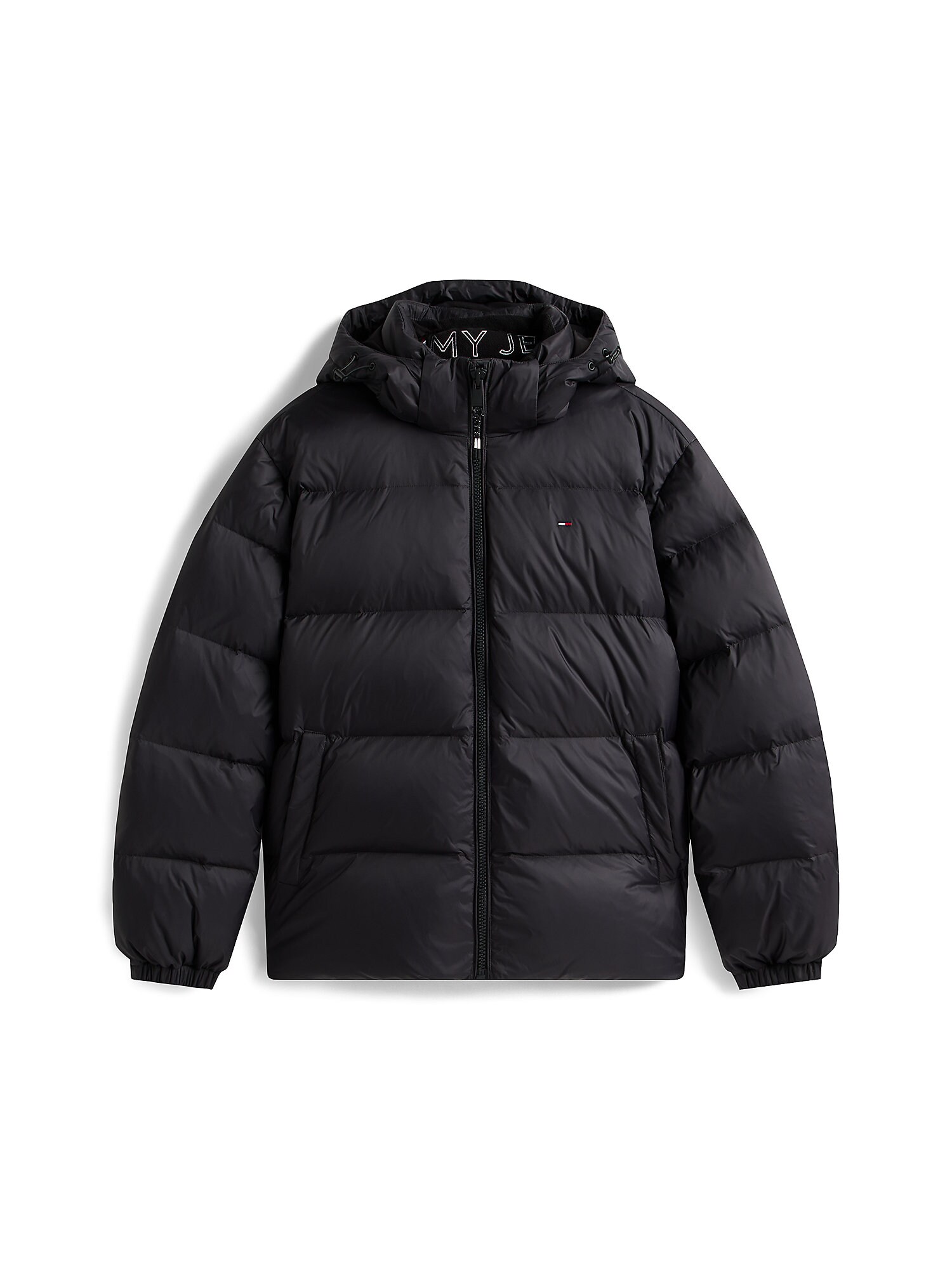 Tommy Jeans Geacă de iarnă Essential  albastru / roșu / negru / alb