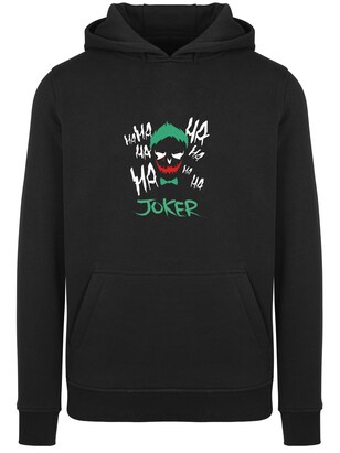 F4NT4STIC Sweatshirt ‘Suicide Squad Joker’ Groen / Rood / Zwart / Wit