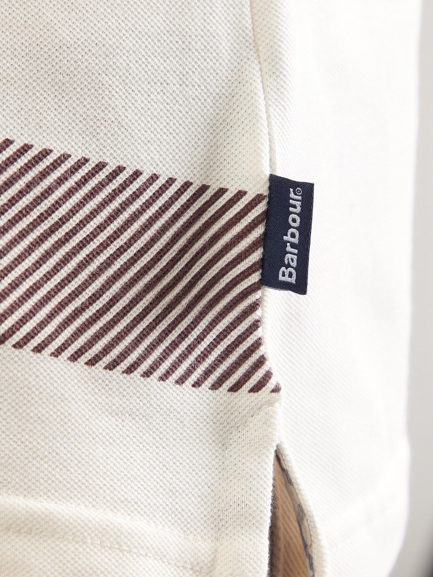 Barbour Tričko 'Blaine'  tmavohnedá / čierna / biela (obrázok 5)