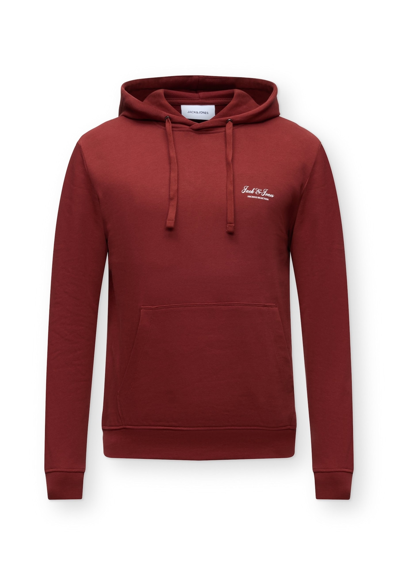 JACK & JONES Bluză de molton JJEARCHIVE roşu închis