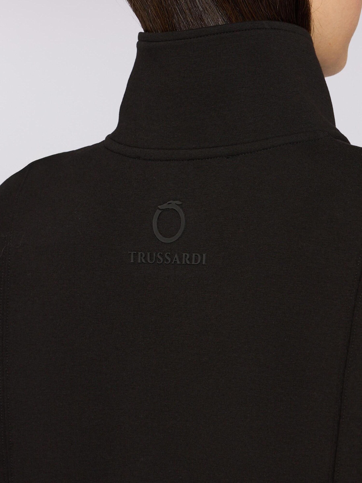 Trussardi Sudadera con cremallera negro – imagen 4
