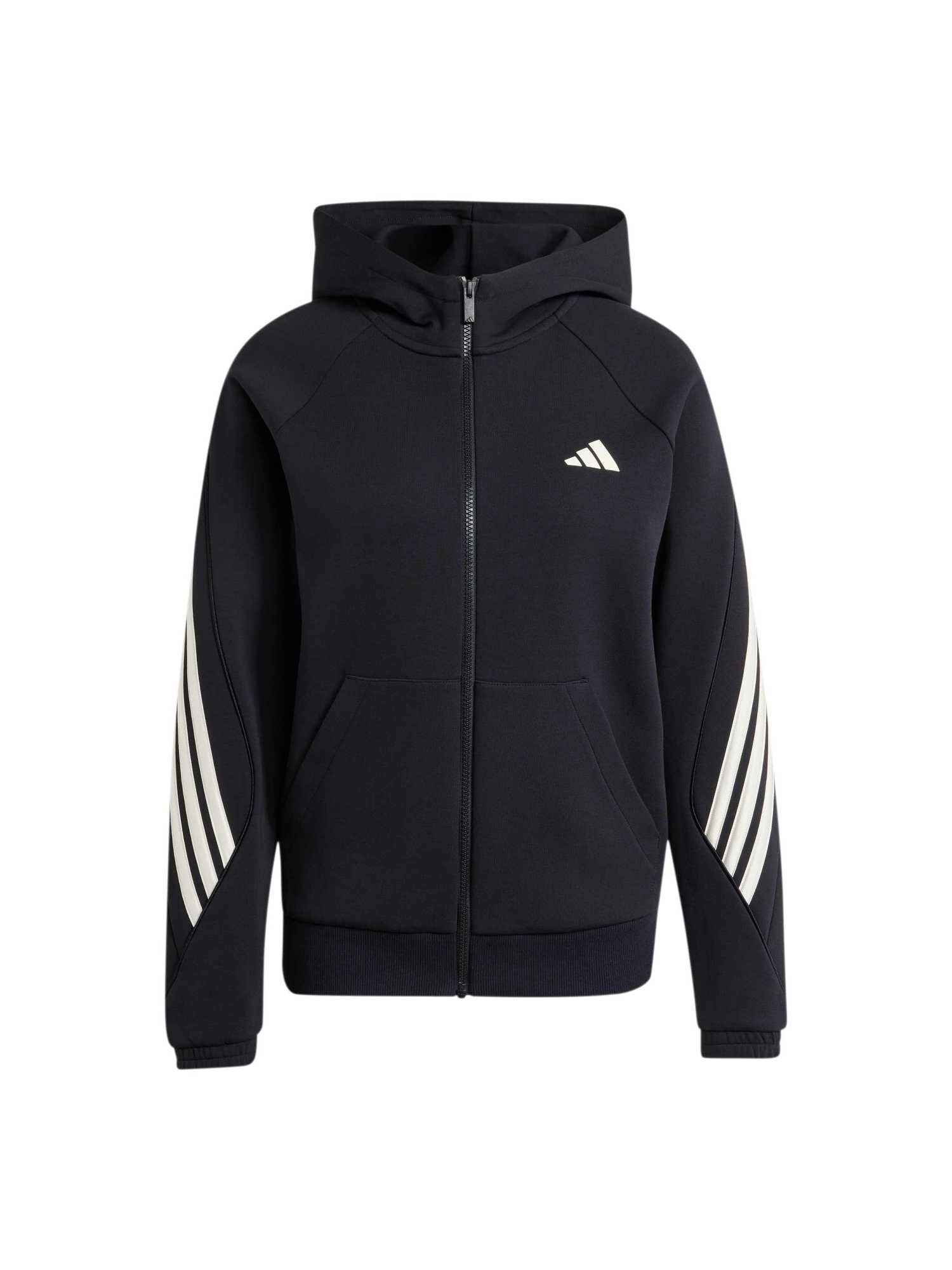 ADIDAS SPORTSWEAR Športová mikina  čierna / biela