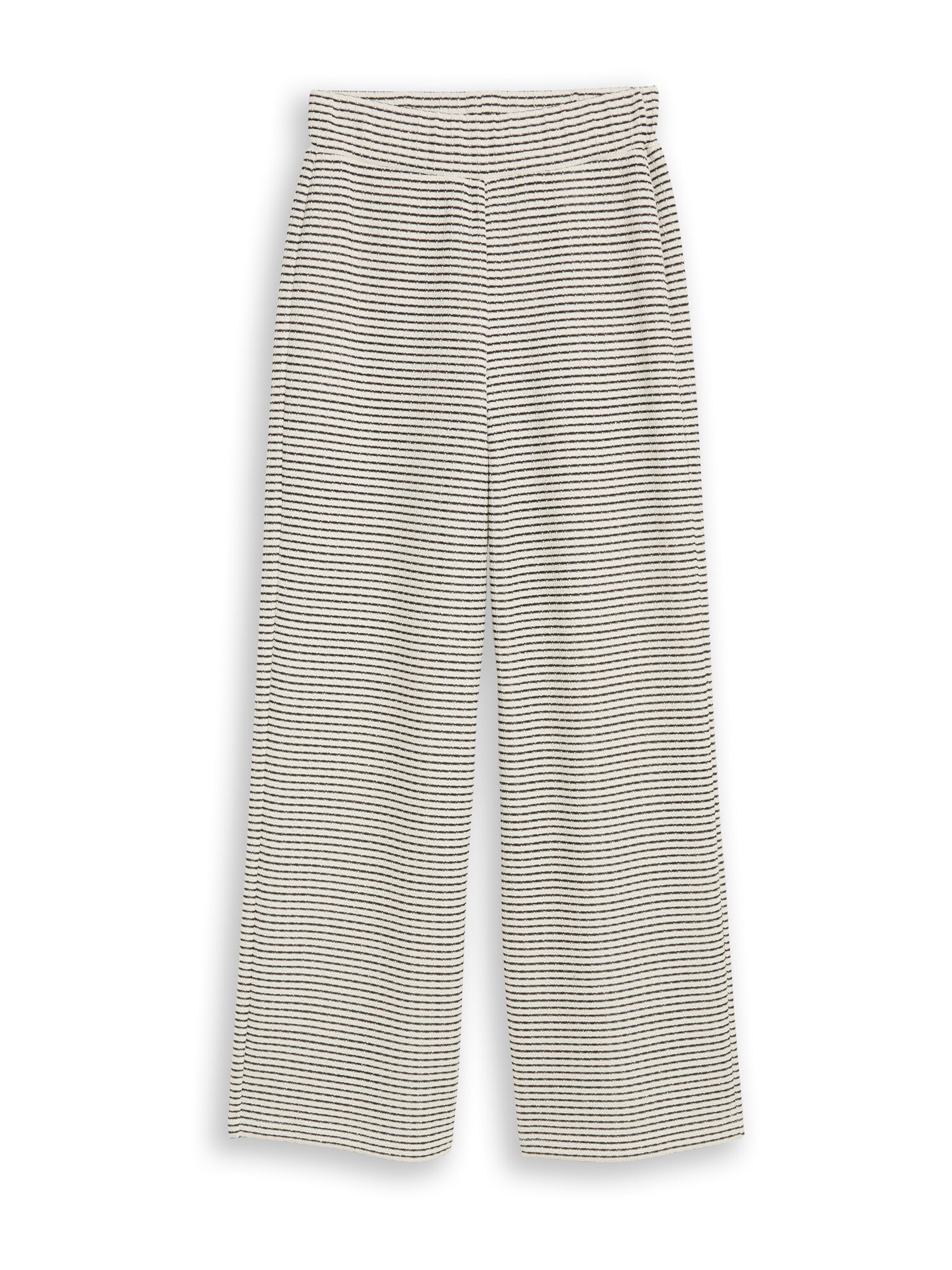 TOM TAILOR DENIM Pantaloni negru / alb