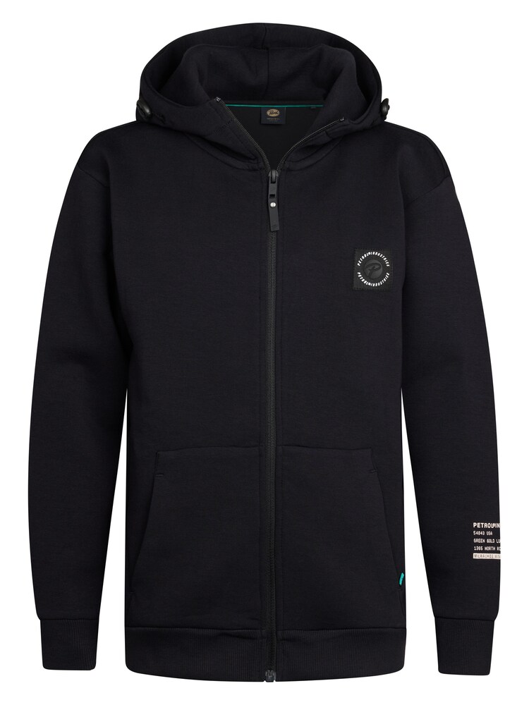 Petrol Industries Sweatjacke 'Siskiyou' Jungen Größe 128 schwarz / weiß