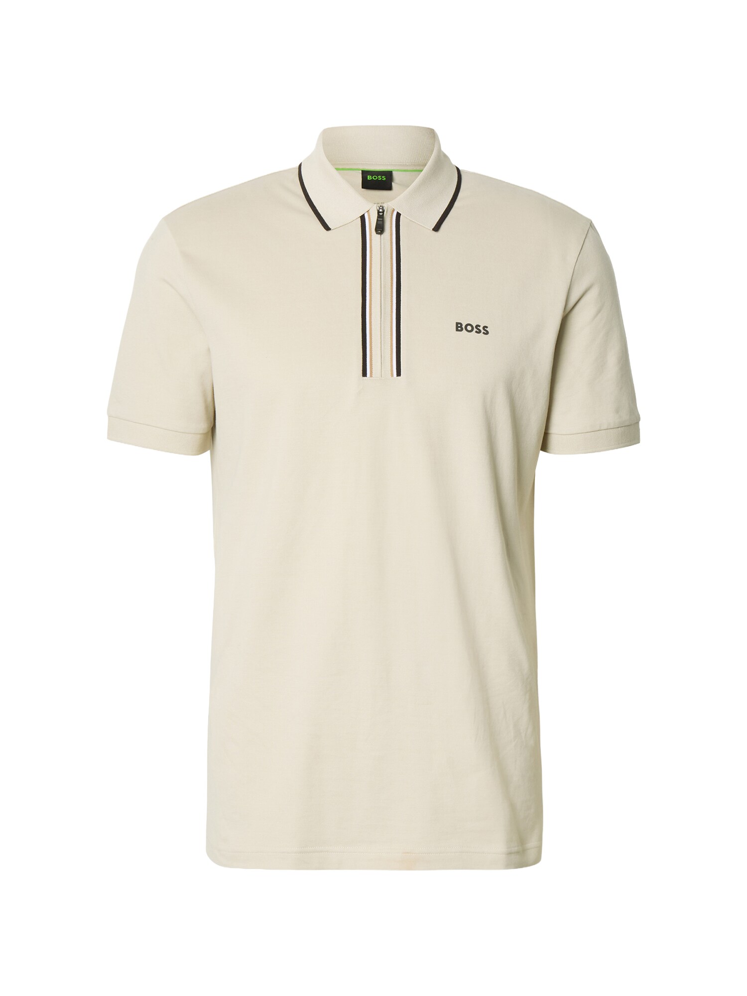 Boss Functioneel Shirt 'Philix Goc' Beige / Camel / Zwart / Wit