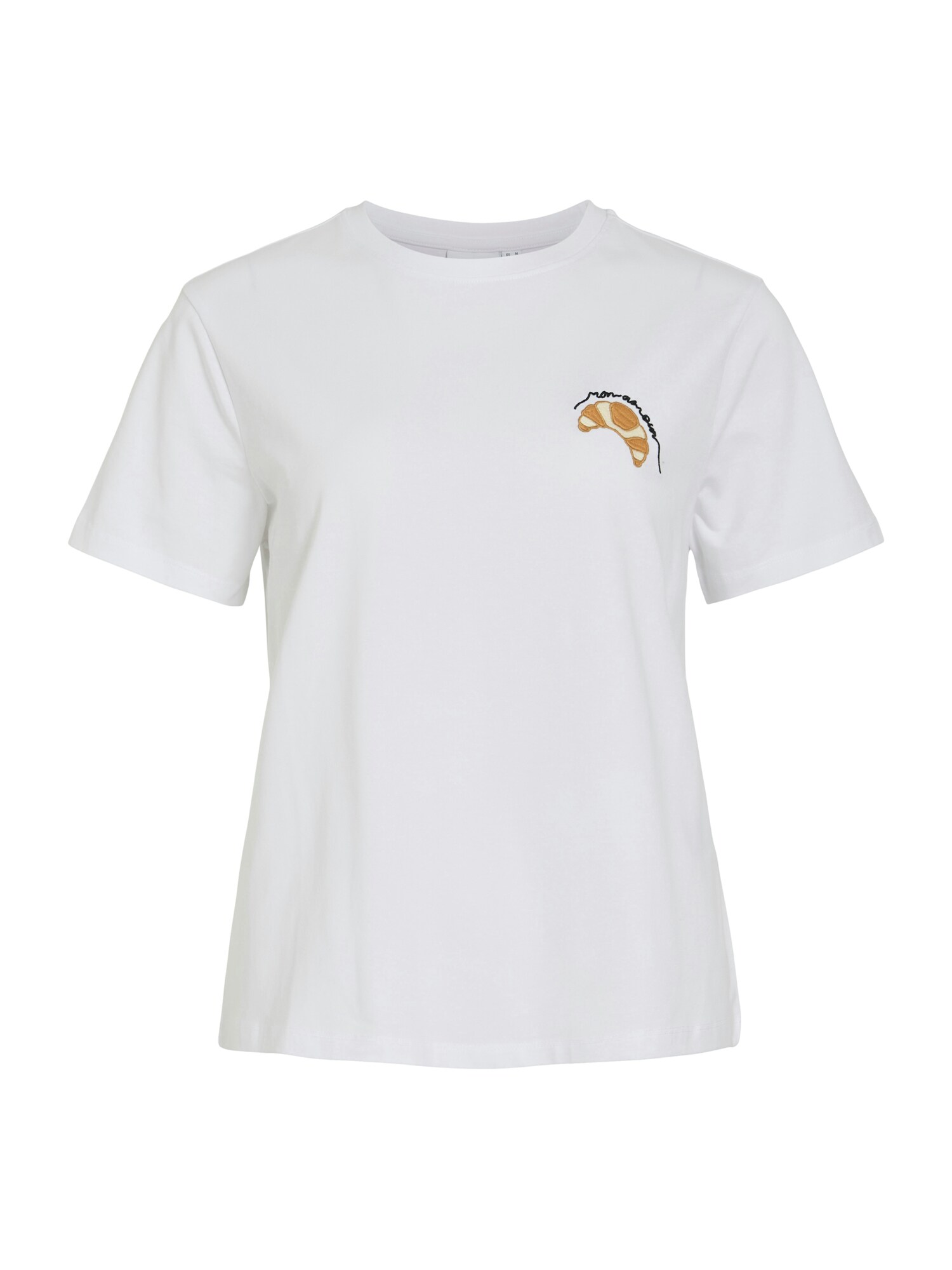 VILA Tricou VINora  crem / maro caramel / negru / alb