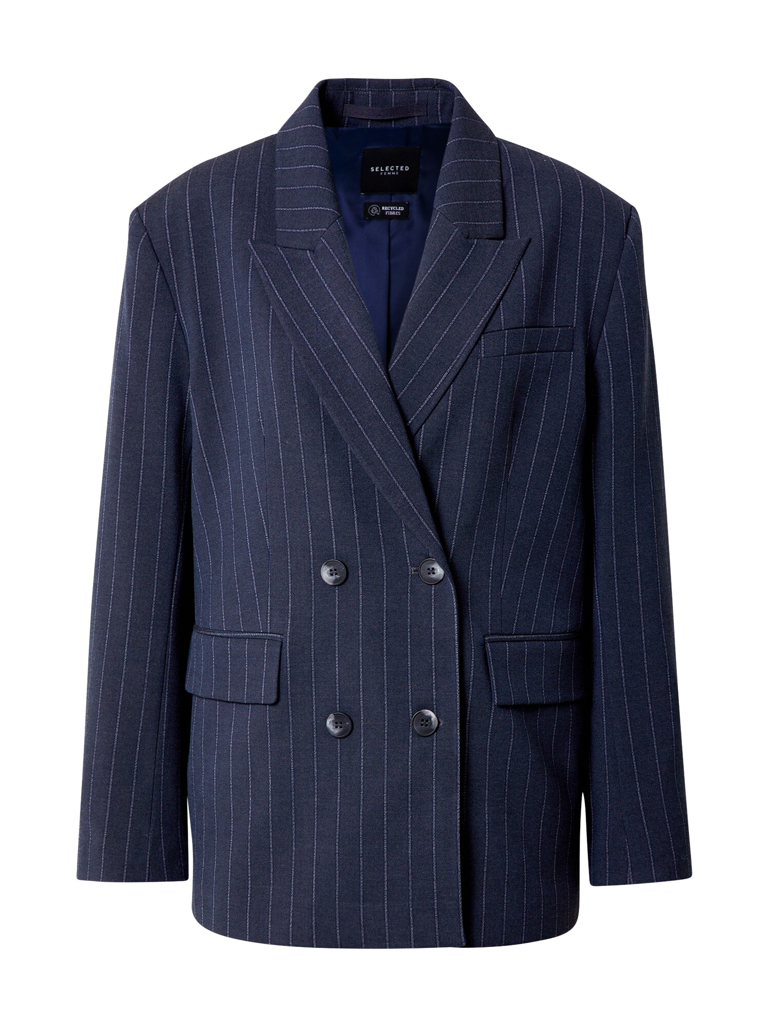 SELECTED FEMME Blazer švarkas  tamsiai mėlyna / pilka