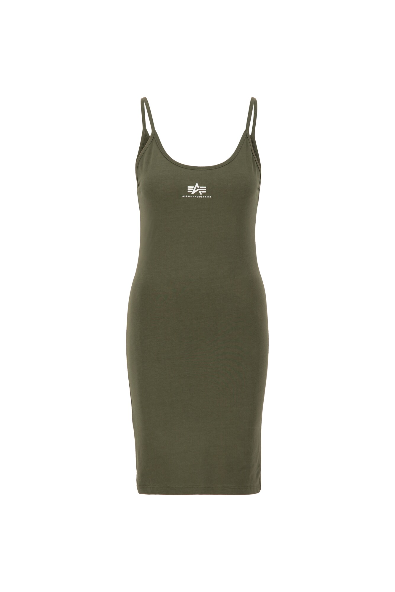 ALPHA INDUSTRIES Šaty  olivová / biela