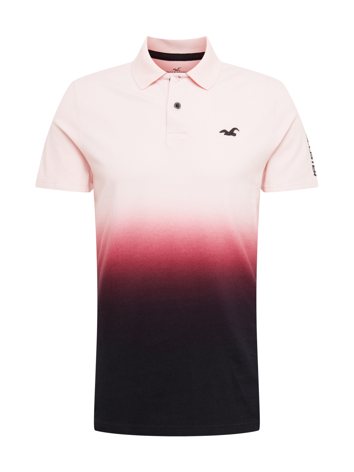HOLLISTER Camiseta  rosa / frambuesa / negro