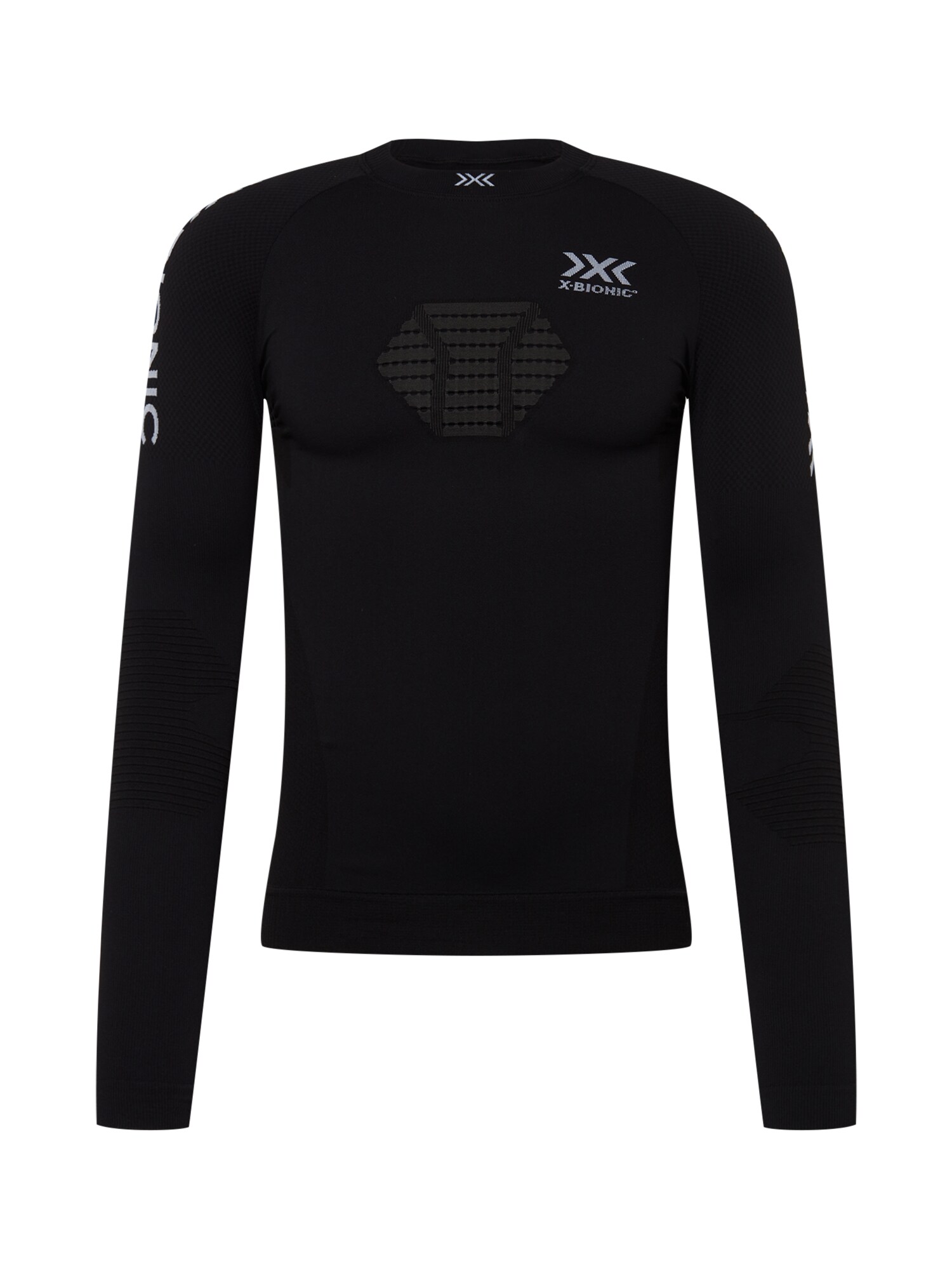 X-BIONIC Sportiniai marškinėliai juoda / balta