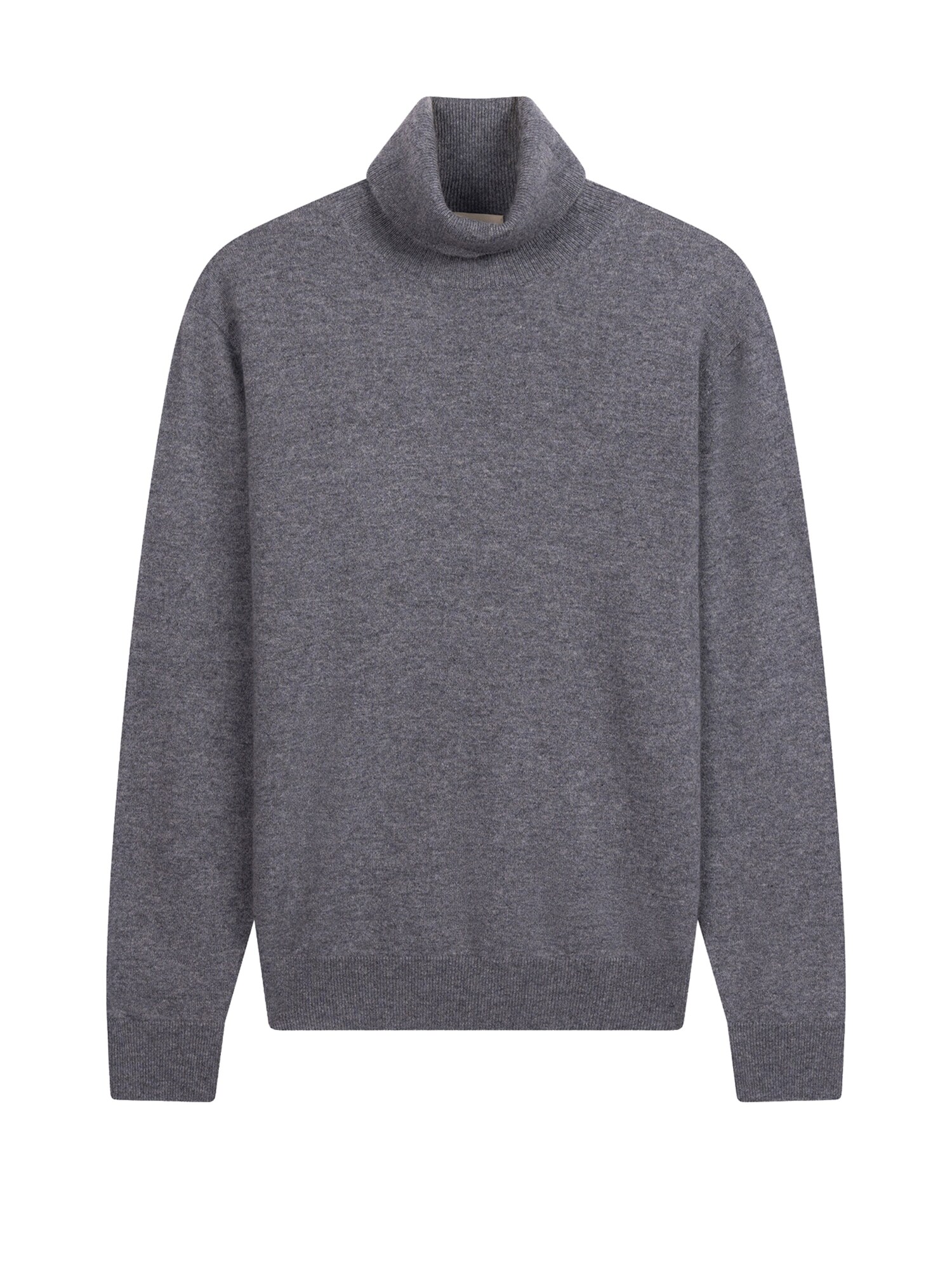 GOBI Cashmere Jersey 'Men's Essential Turtleneck Cashmere Sweater' gris denim
