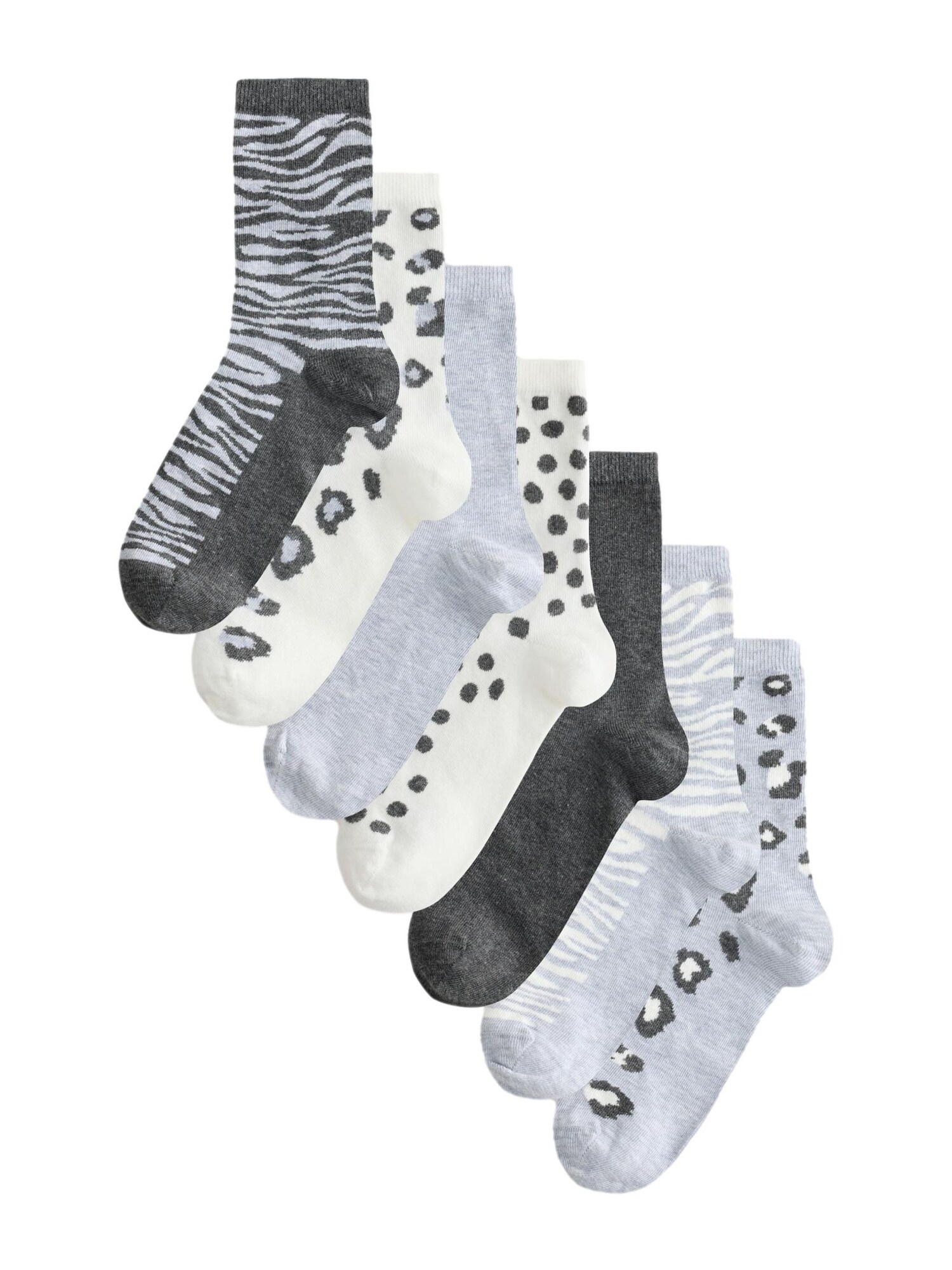 Next Calcetines antracita / gris moteado / blanco
