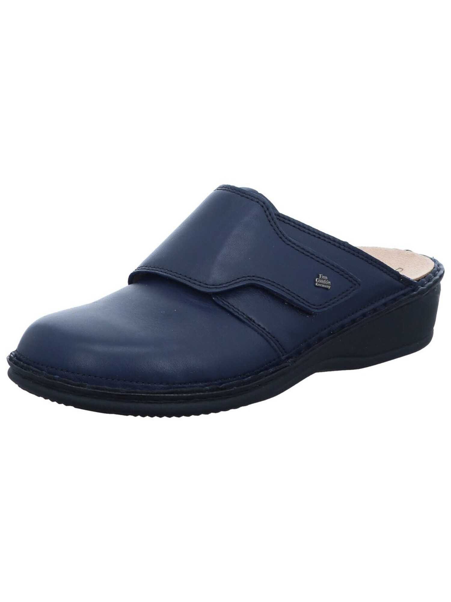 Finn Comfort Muiltjes 'Pantolette Damen 02526 060048 Echtleder In Blau' Blauw