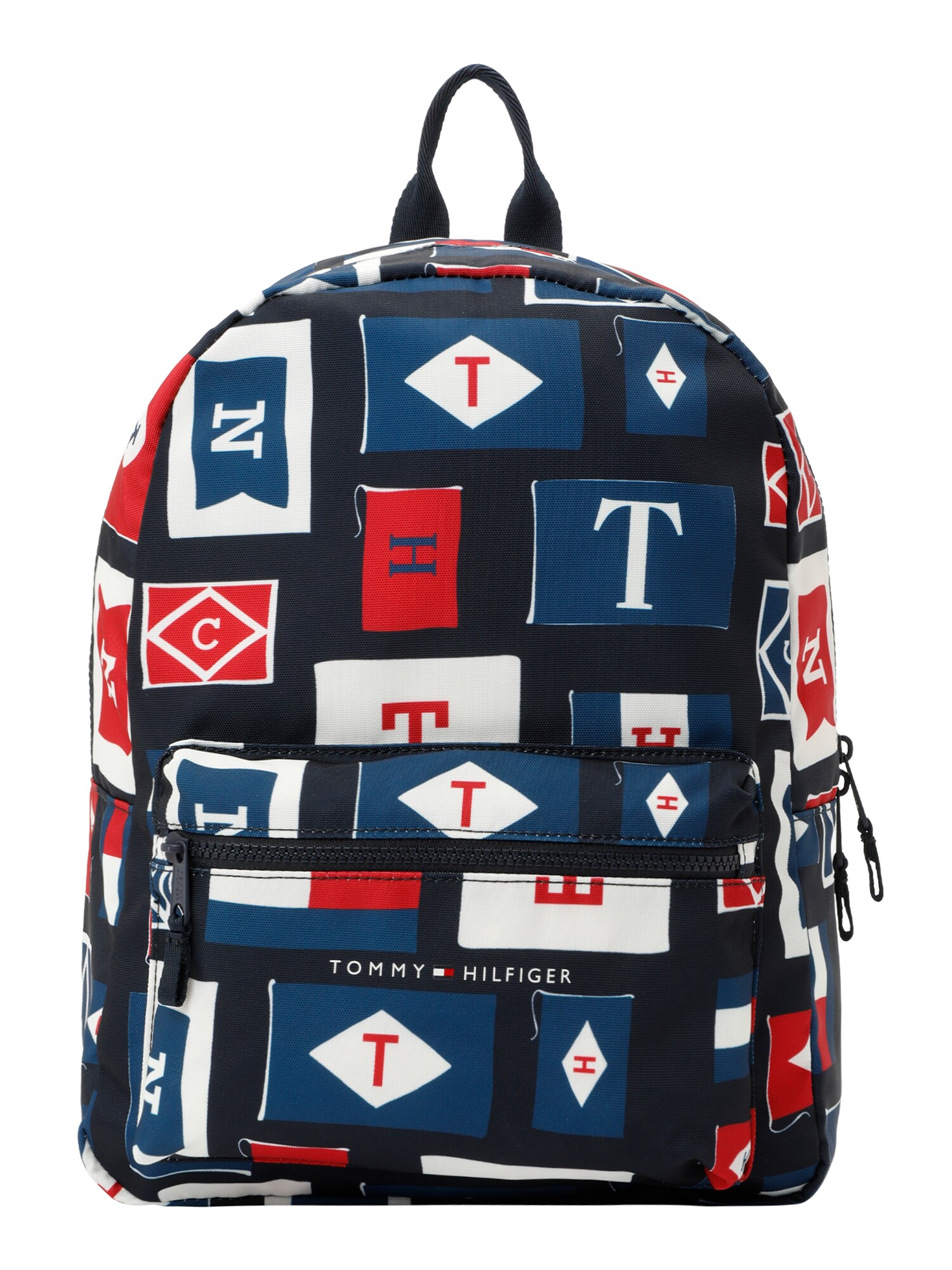 TOMMY HILFIGER Batoh 'ESSENTIAL'  modrá / námornícka modrá / červená / biela