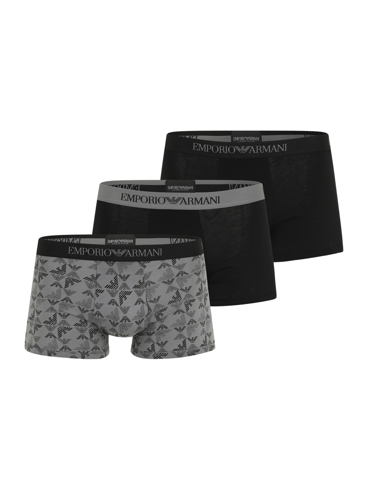 Emporio Armani Boxeri gri / negru