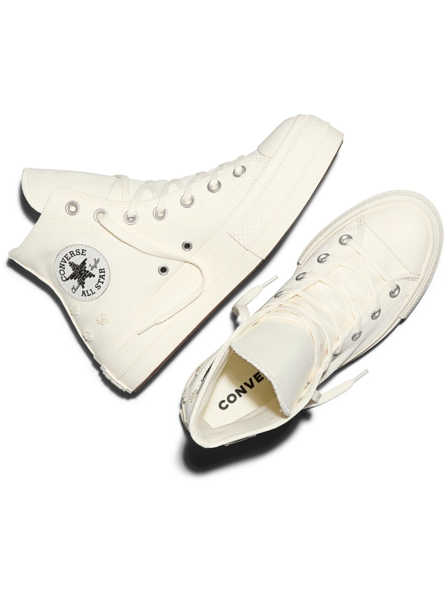 CONVERSE Zapatillas deportivas altas 'CHUCK TAYLOR ALL STAR LIFT PLATFORM'  negro / blanco natural – imagen 4