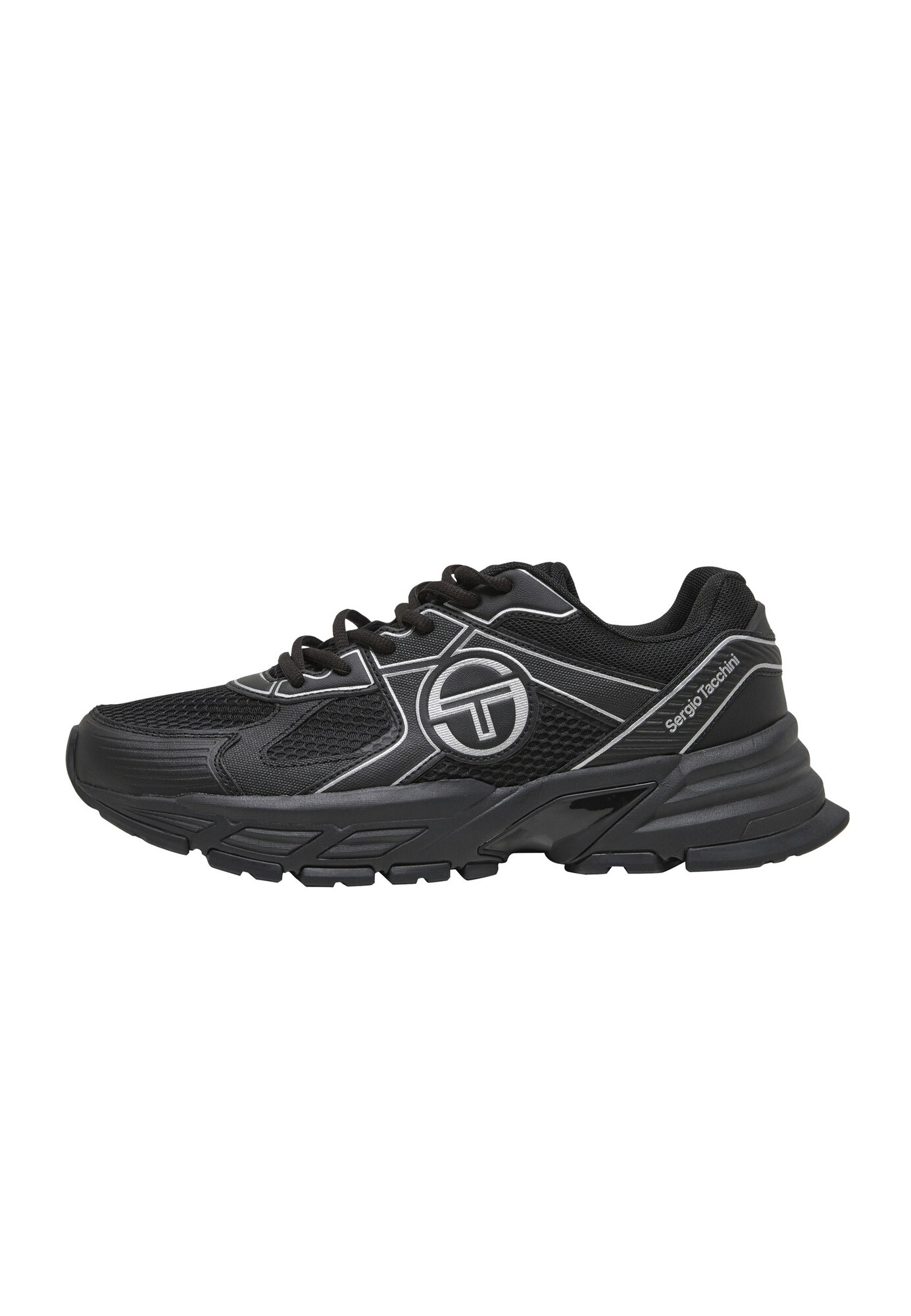 Sergio Tacchini Nízke tenisky 'Imperia'  svetlosivá / čierna