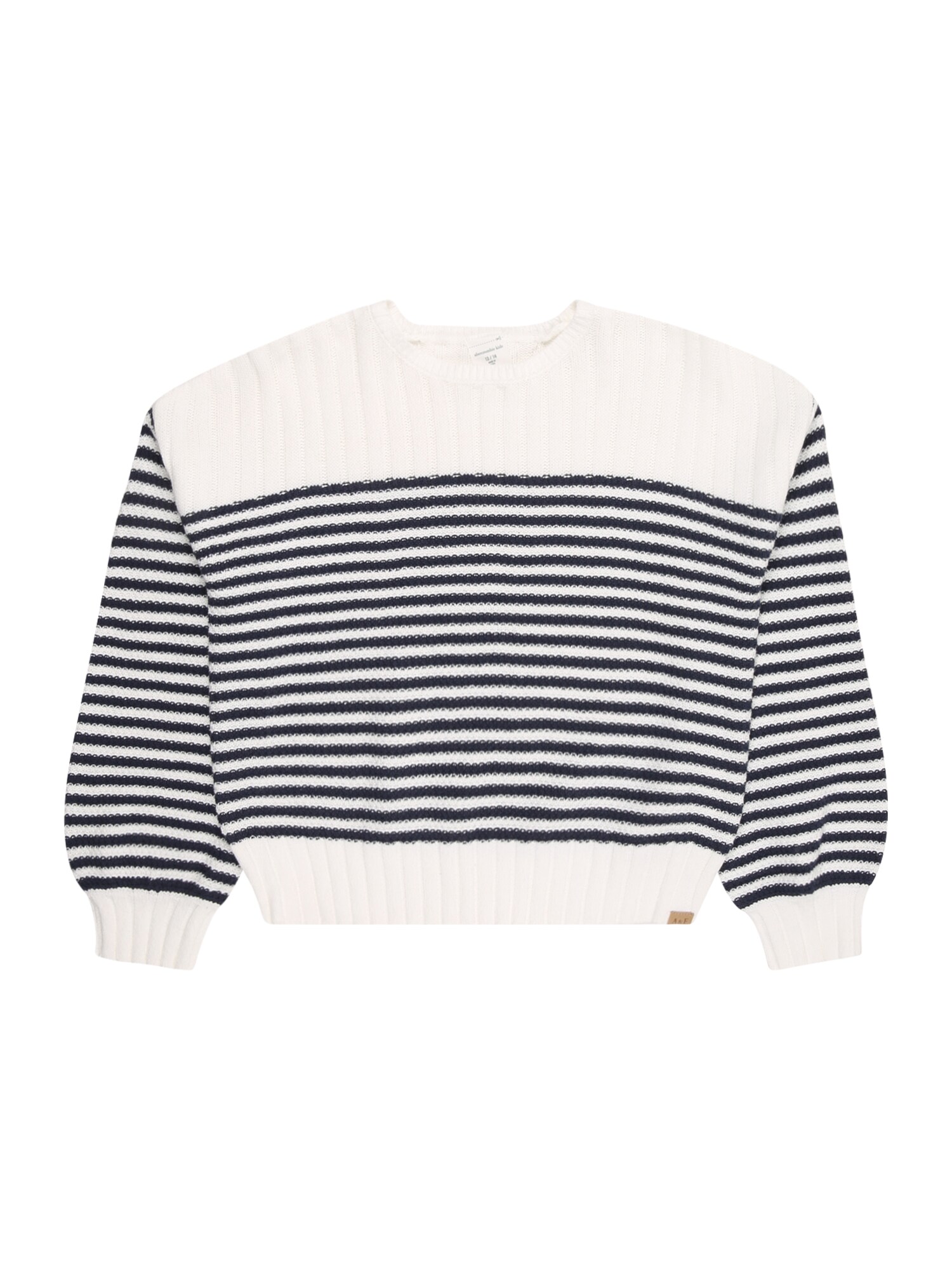Abercrombie & Fitch Pulover  albastru marin / alb