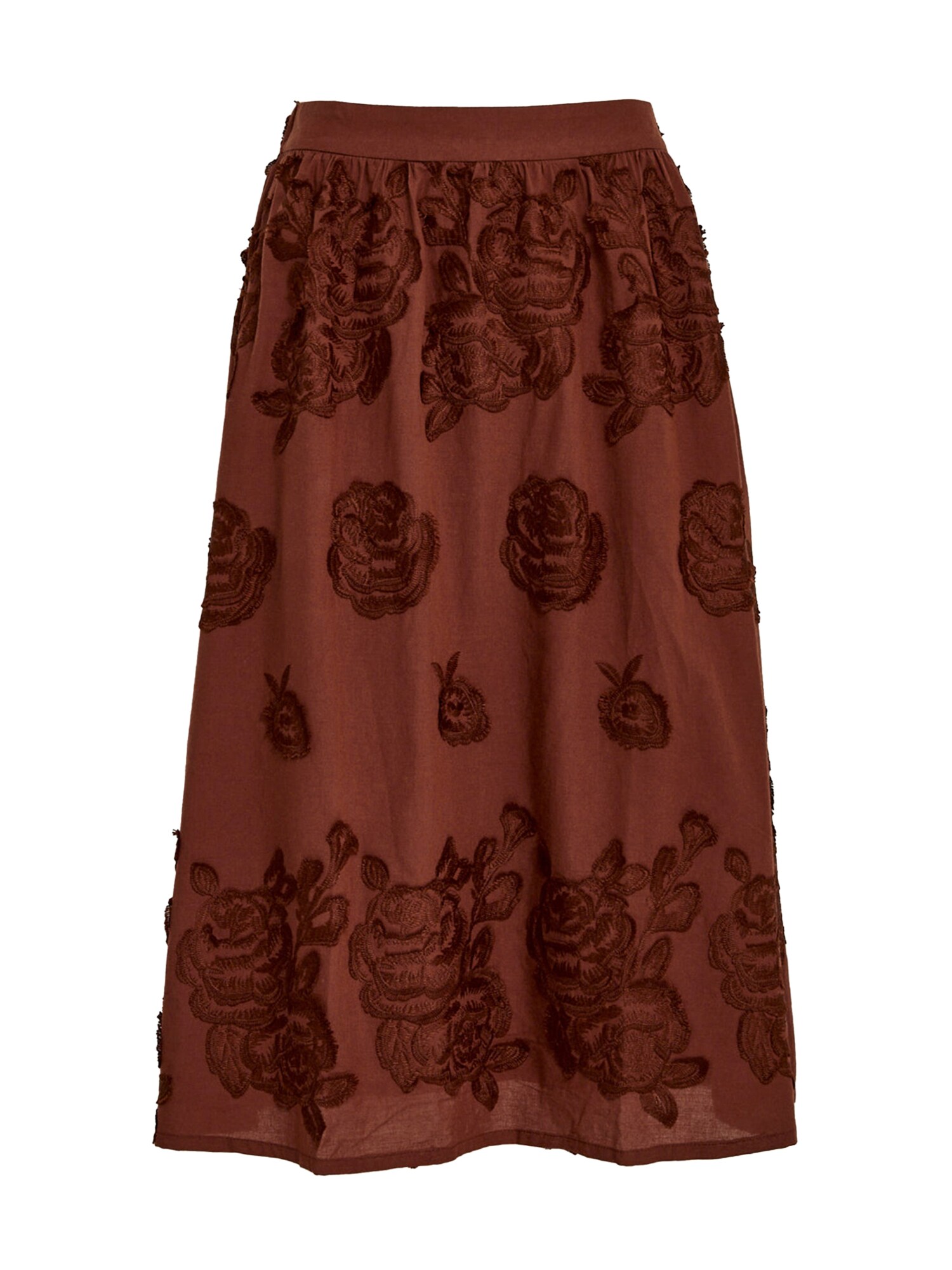 minus Fustă  MSGiana Midi Skirt   roșu oxid