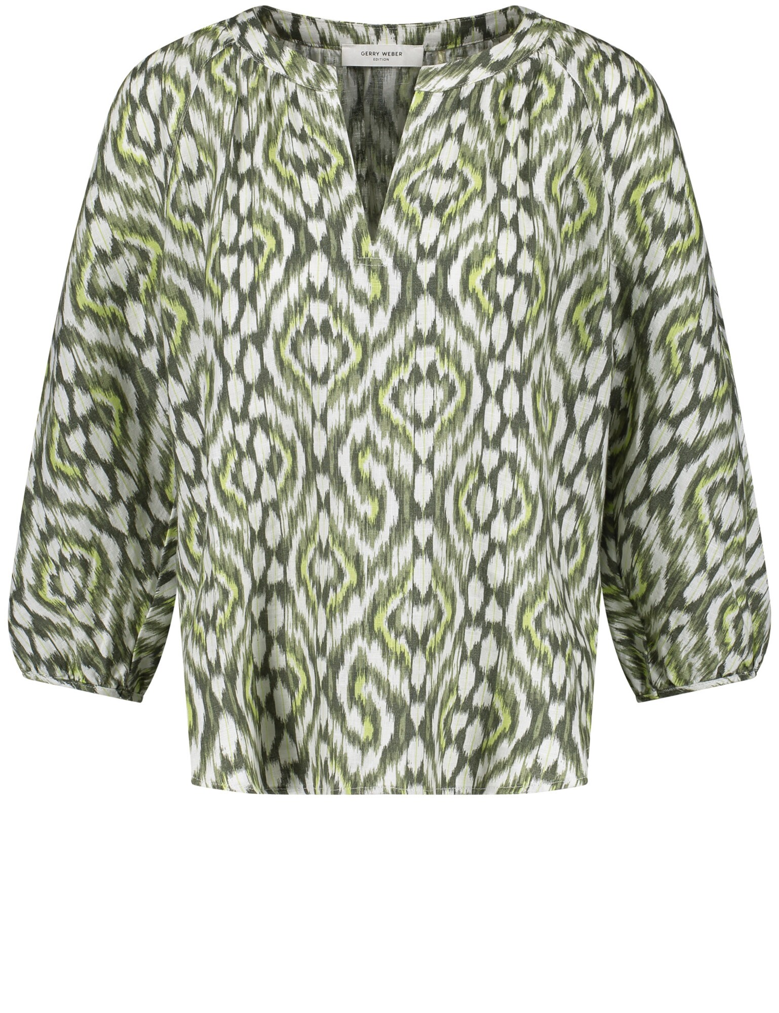 GERRY WEBER Bluză  verde deschis / verde închis / alb
