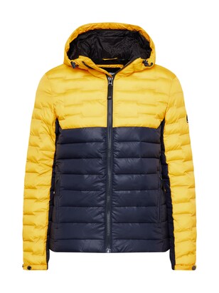 Superdry Winterjas ‘Radar’ Navy / Geel