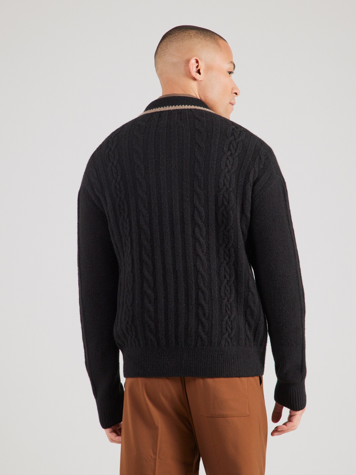SCOTCH & SODA Jersey  marrón / negro – imagen 3