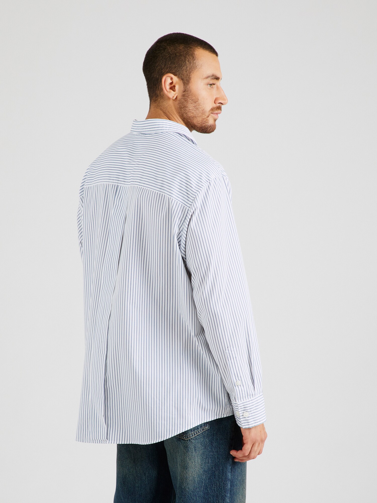 JACK & JONES Košeľa modrá / čierna / biela (obrázok 3)