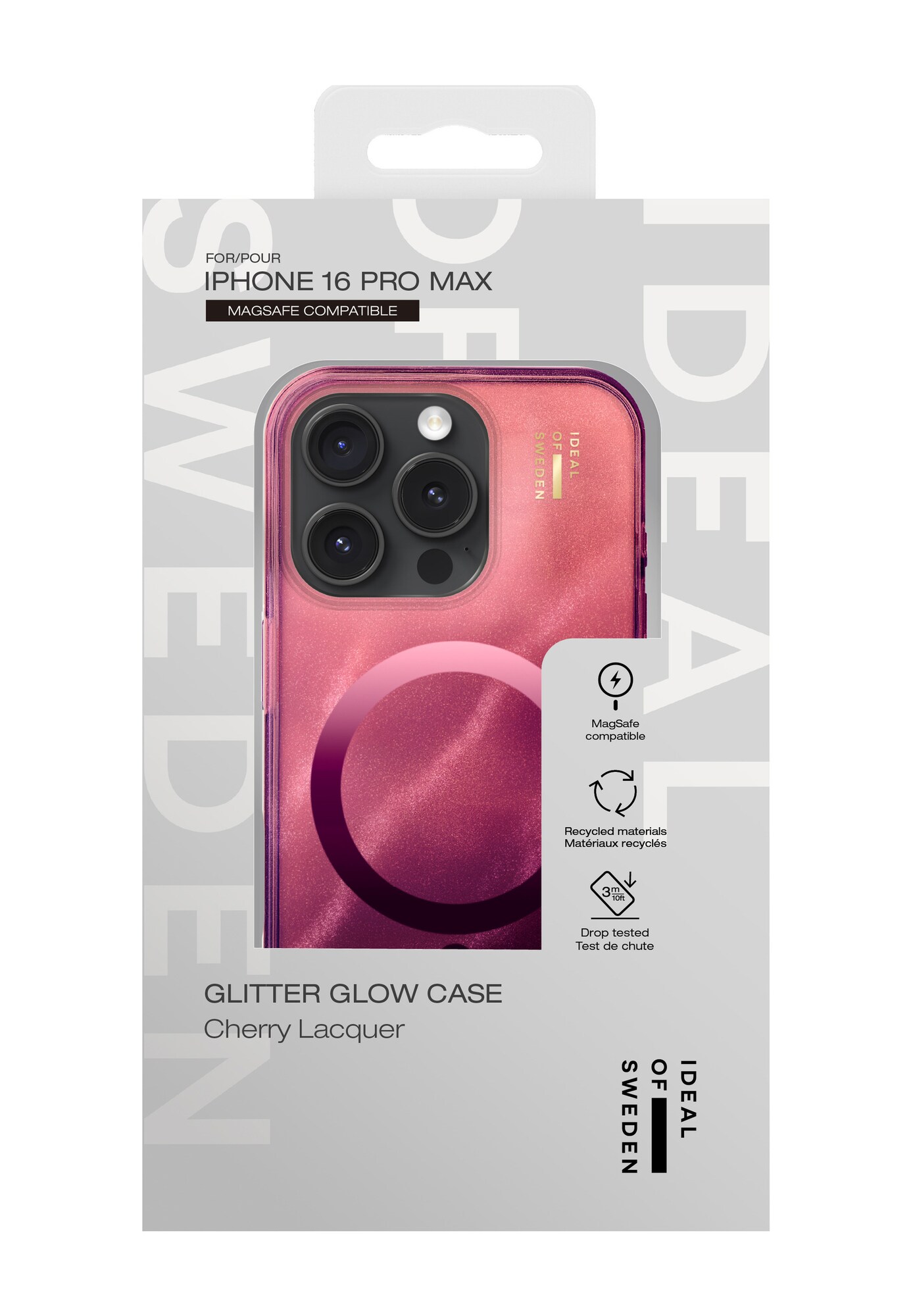 IDeal of Sweden Funda para smartphone 'MagSafe iPhone 16 Pro Max'  oro rosa / borgoña – imagen 2