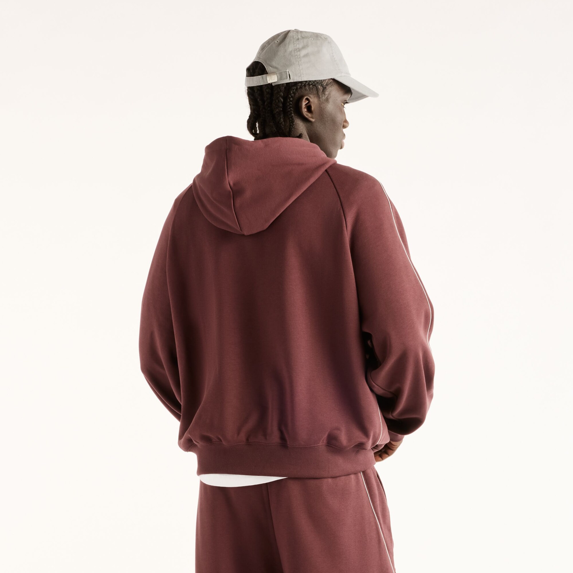 New balance Chaqueta deportiva 'Trackside French Terry Hoodie' rojo / rojo cereza – imagen 2