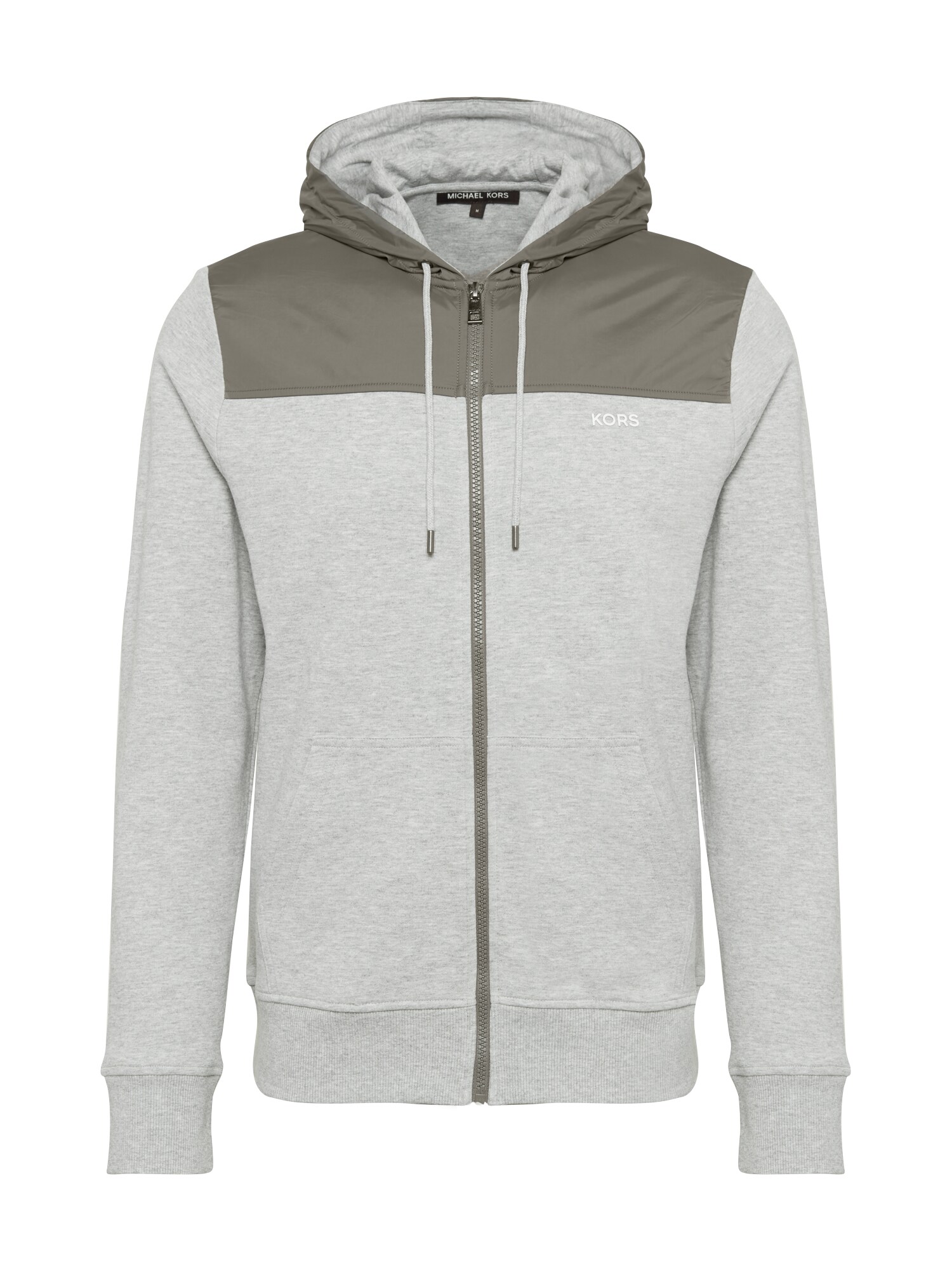 Michael Kors Džemperis 'FZ LOGO HOODIE'  pilka