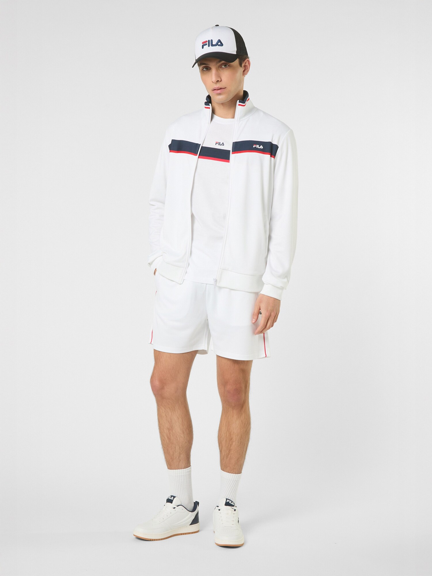 FILA Pantalón 'SAGANO regular track shorts' blanco – imagen 3