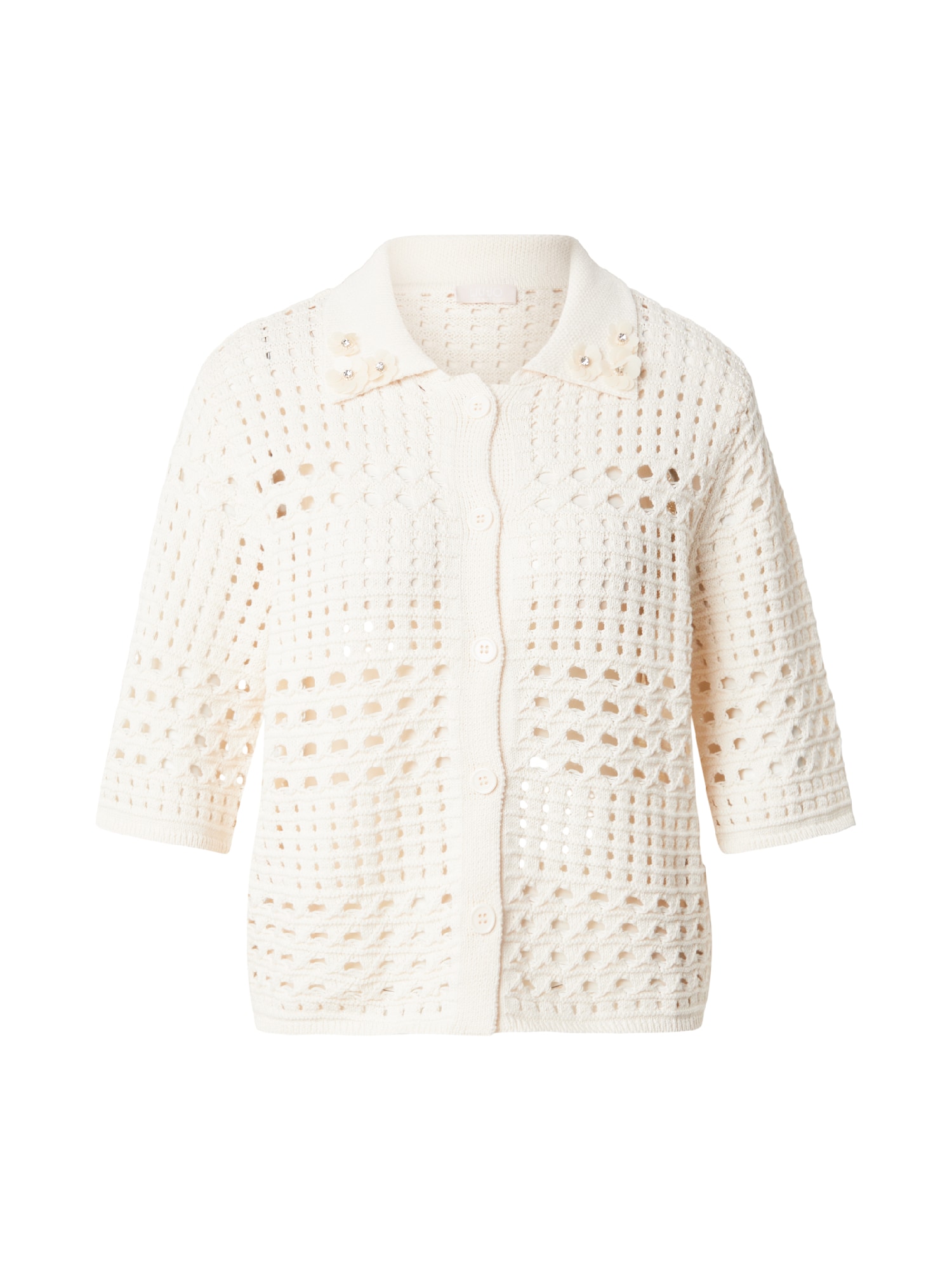 Liu Jo Geacă tricotată  alb lână