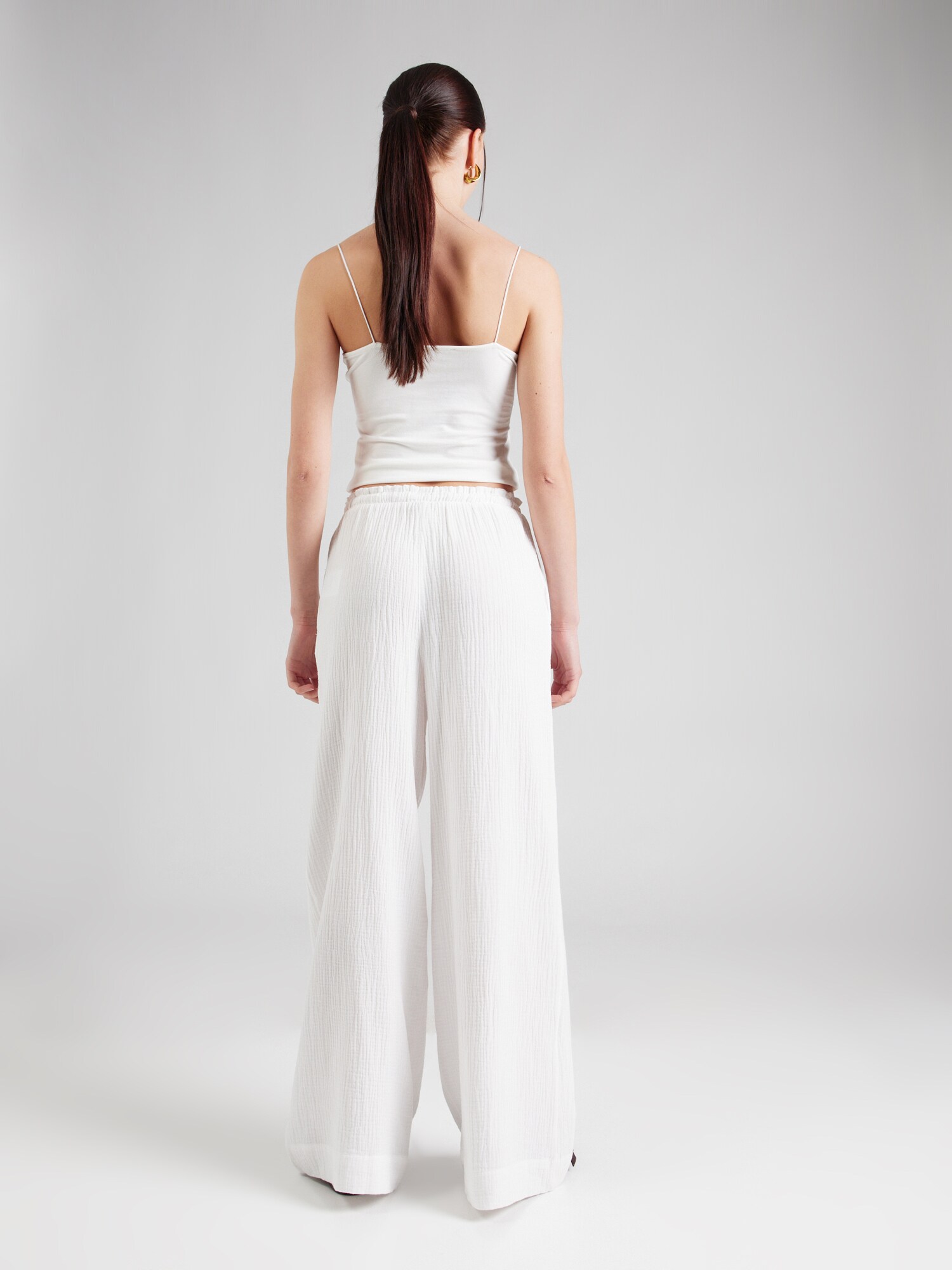 Gina Tricot Nohavice 'Gauze' biela (obrázok 3)