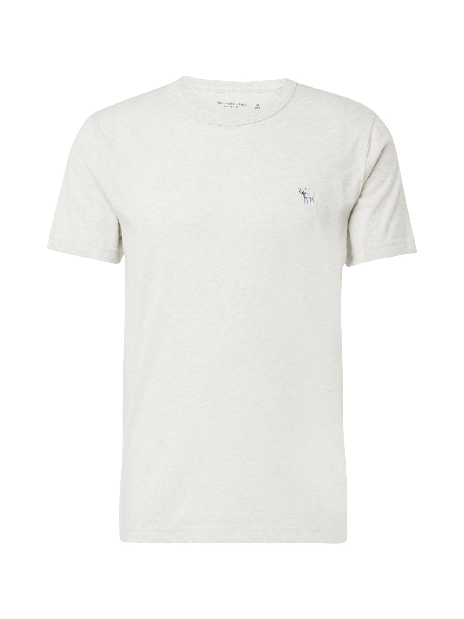 Abercrombie & Fitch Marškinėliai pilka / margai balta