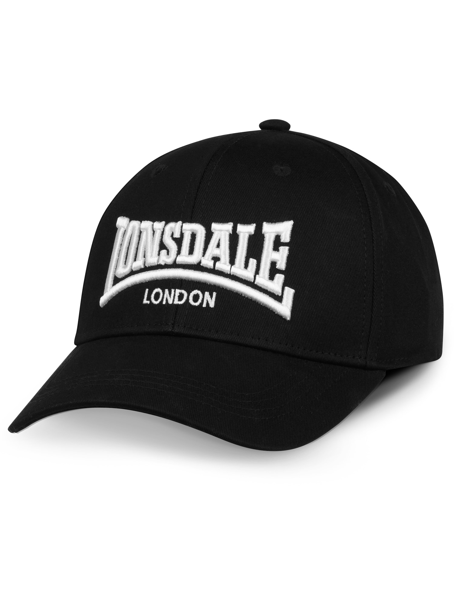 LONSDALE Sapkák ' FLIXTON '  fekete / fehér akciós termékkép 1