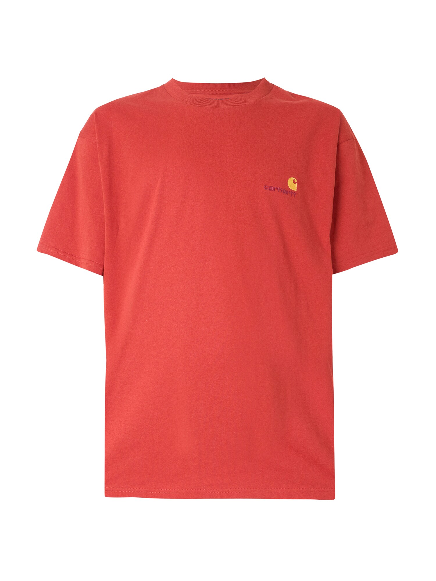 Carhartt WIP Tricou American Script  galben / roșu vin / roșu orange