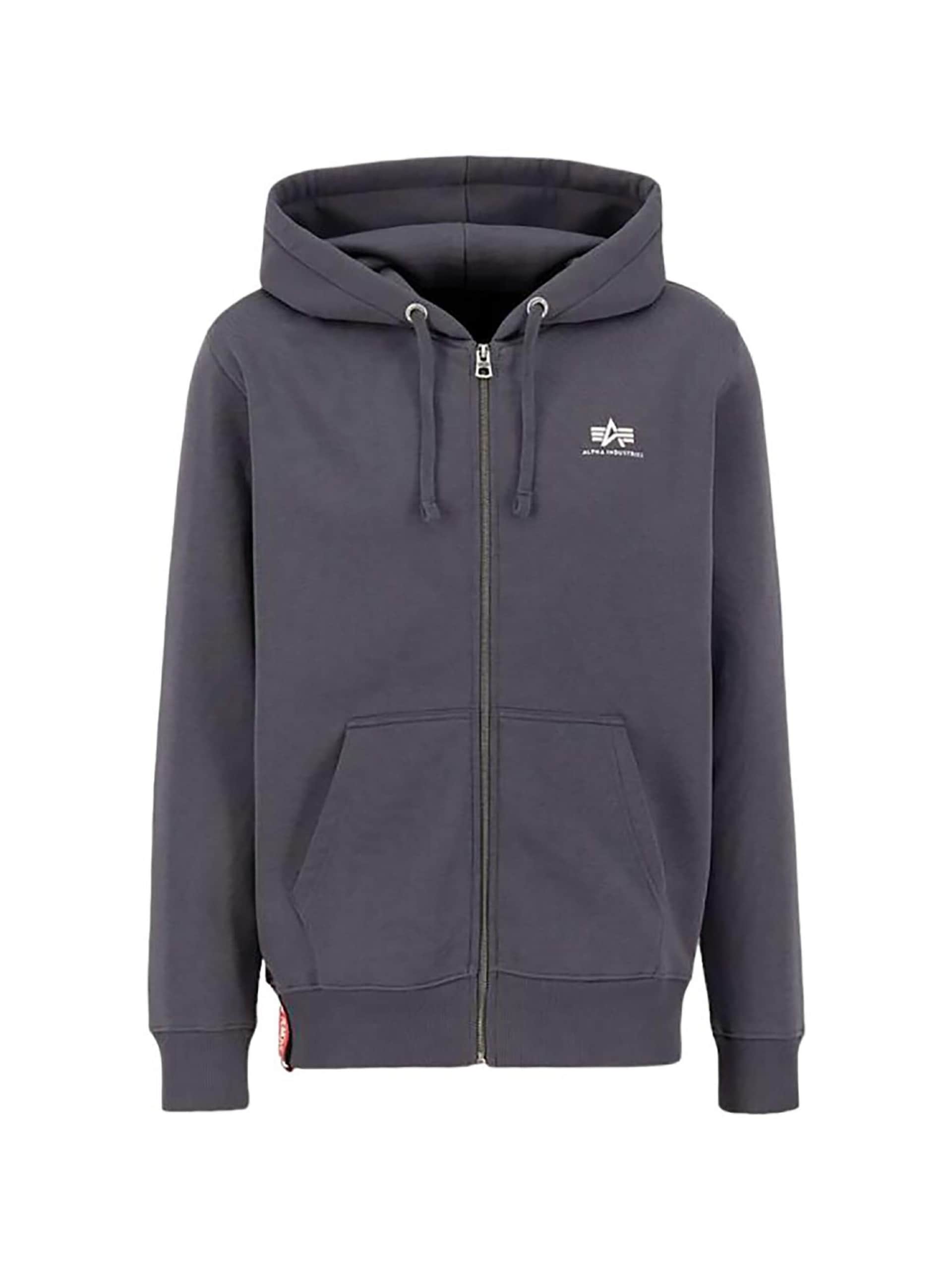 Alpha industries Sweatshirt 'Basic Zip' herr