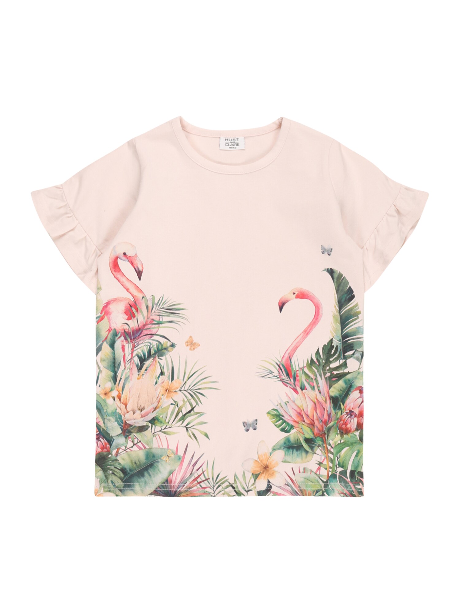 Hust & Claire Marškinėliai 'Alandria' žalia / mišrios spalvos / rožinė / rožių spalva