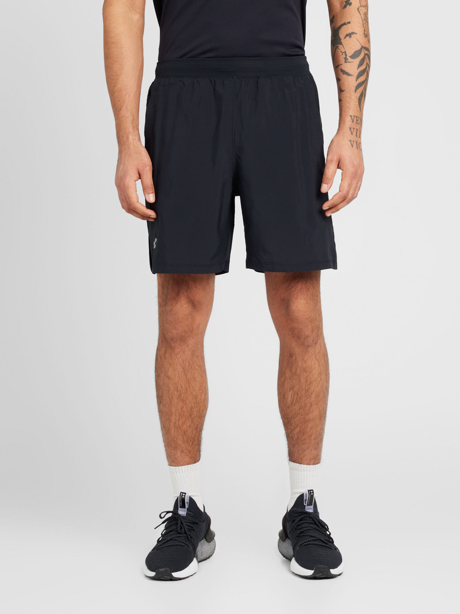 UNDER ARMOUR Sportnadrágok 'Launch 7'  szürke / fekete termék 2. képe