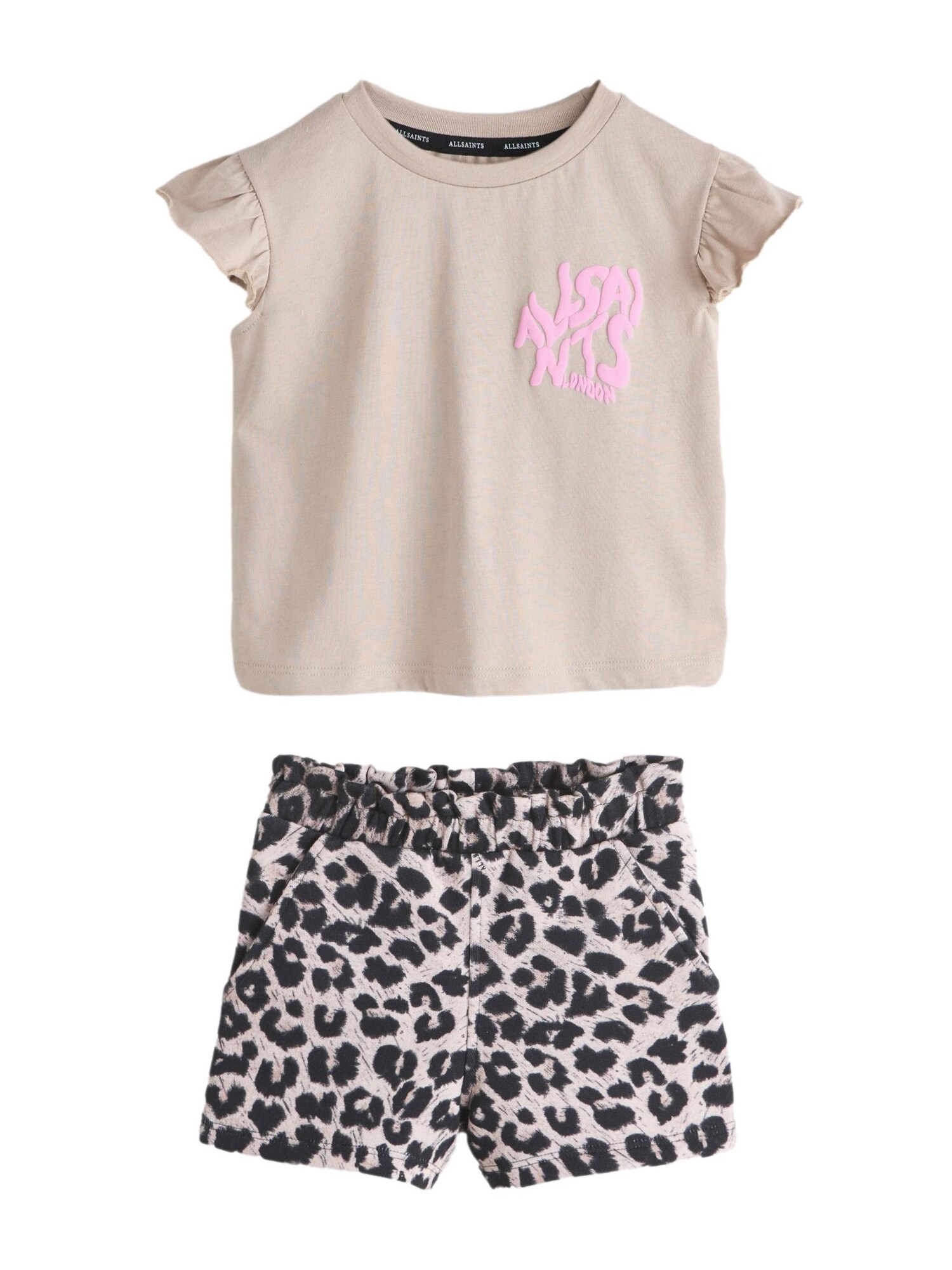 smALLSAINTS Set  maro cappuccino / roz deschis / negru