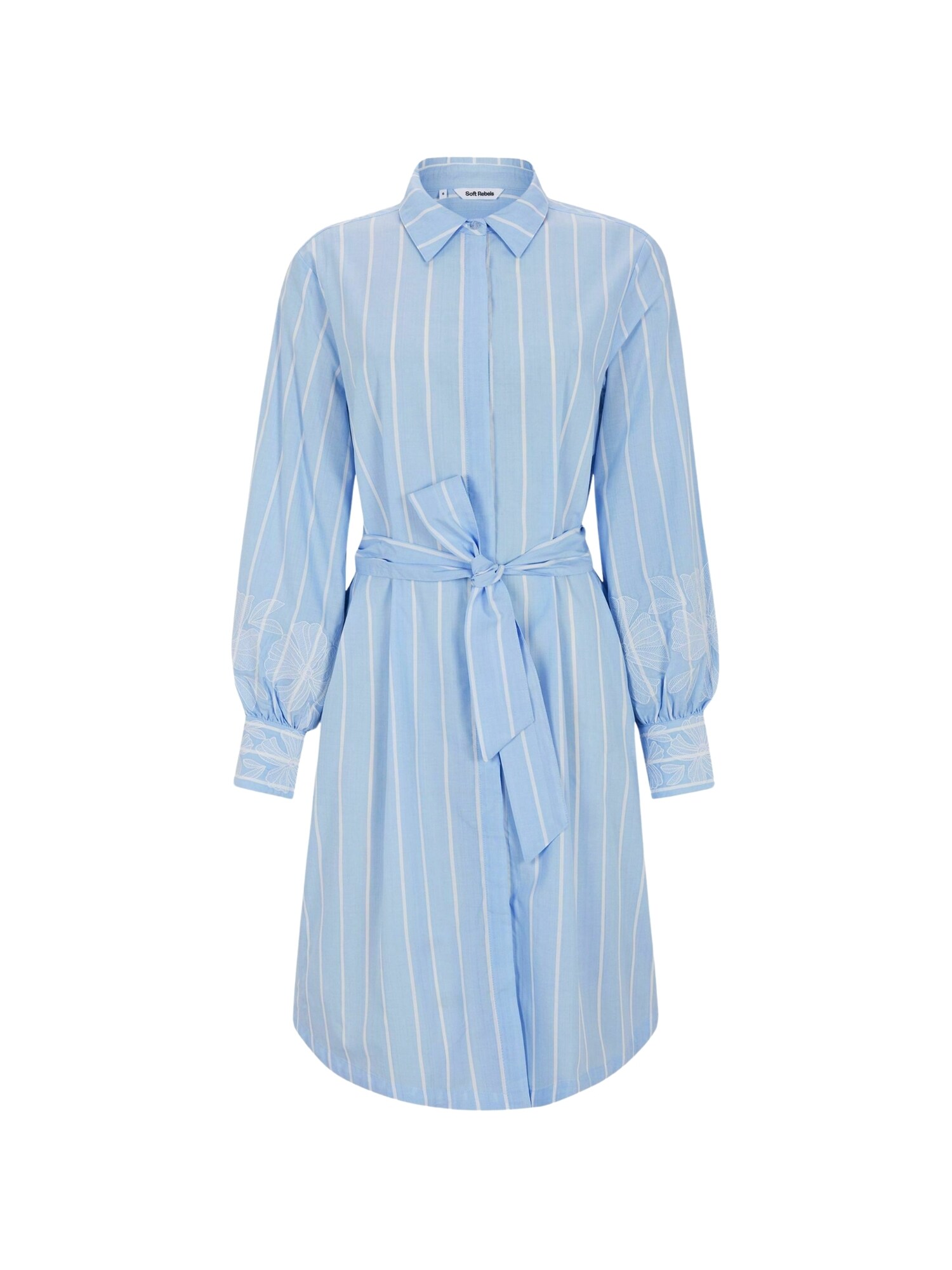 Soft Rebels Rochie ' SRKiri '  albastru deschis / alb