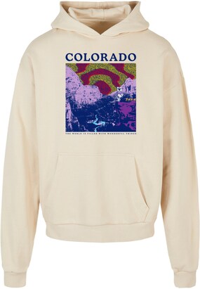 Merchcode Sweatshirt ‘Peanuts – Colorado’ Sand / Navy / Lavendel / Magenta