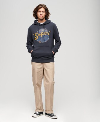 Superdry Sweatshirt Marine / Geel / Donkergrijs