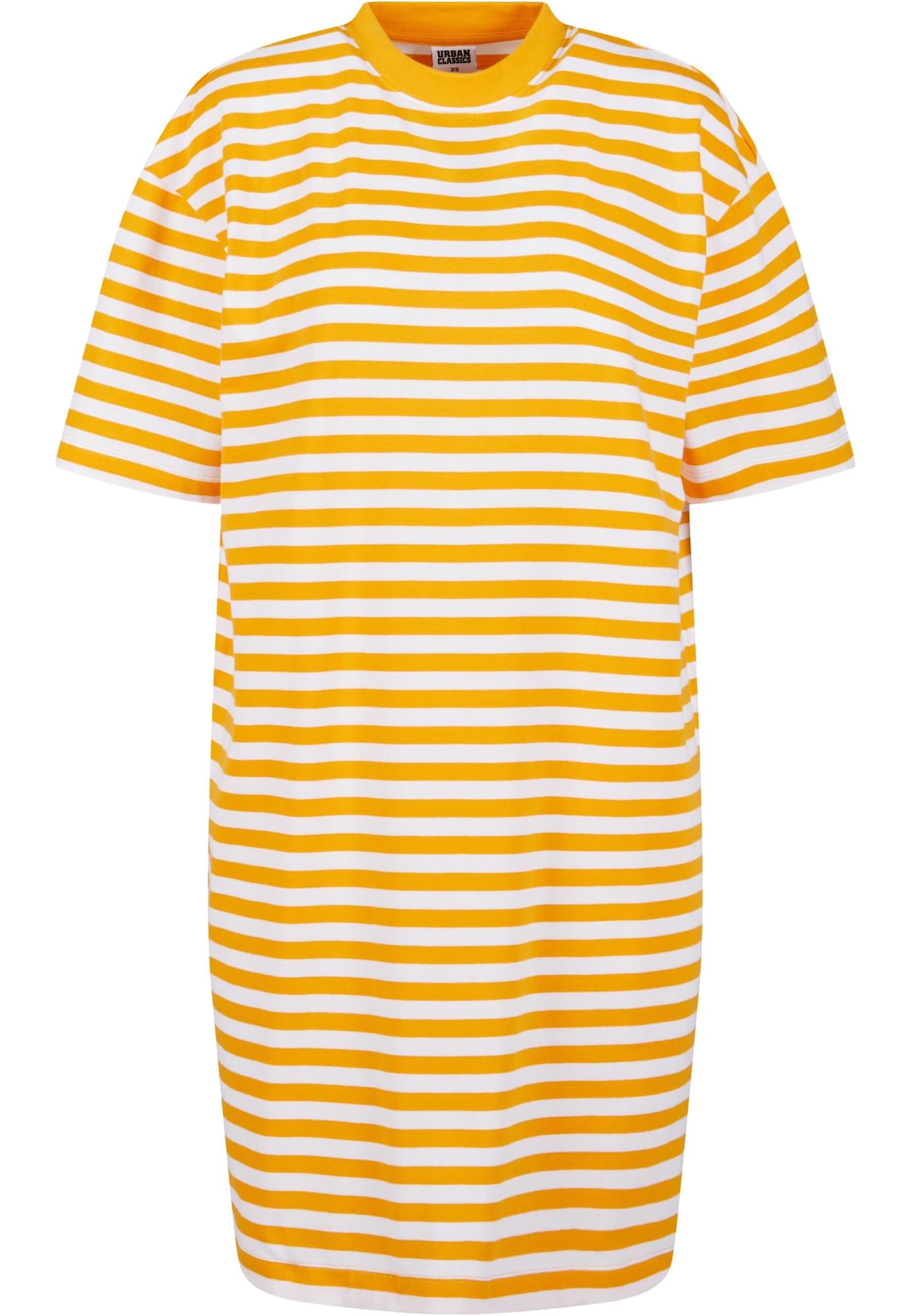 Urban Classics Rochie  galben curry / alb