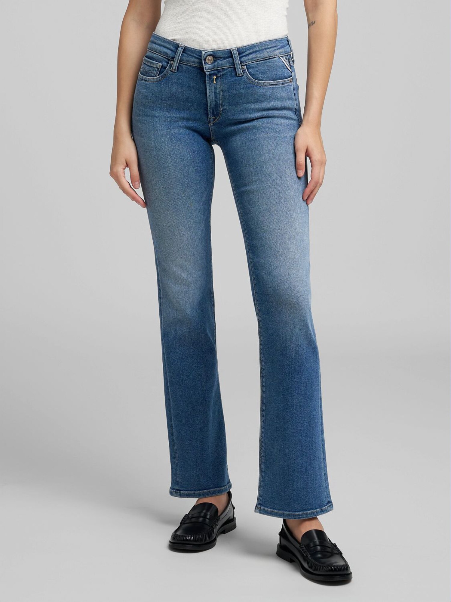 REPLAY Džínsy 'NEW LUZ'  modrá denim