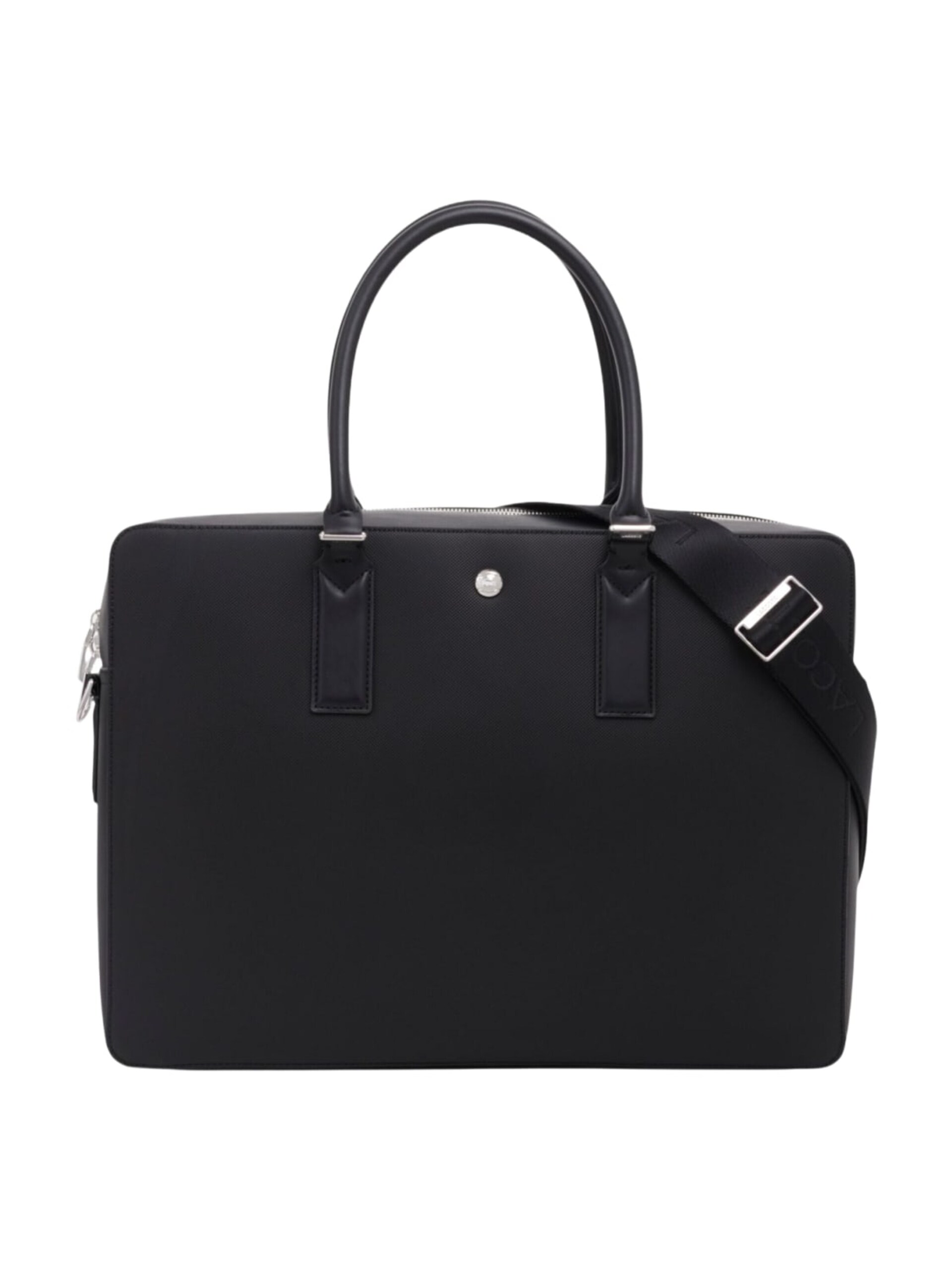 LACOSTE Handväska 'Lacoste Sac ordinateur Langon Noir' dam