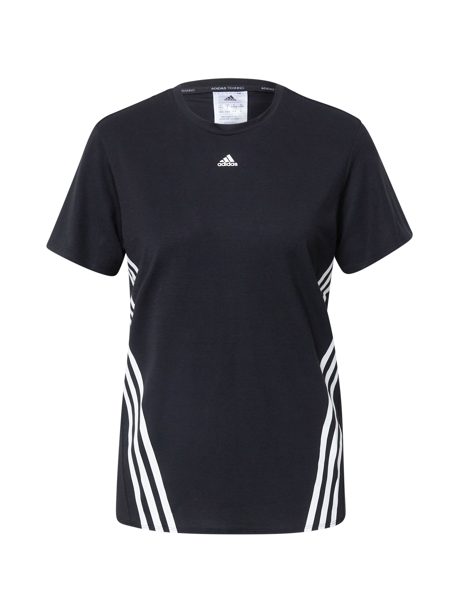 ADIDAS SPORTSWEAR Funkčné tričko 'Train Icons'  čierna / biela
