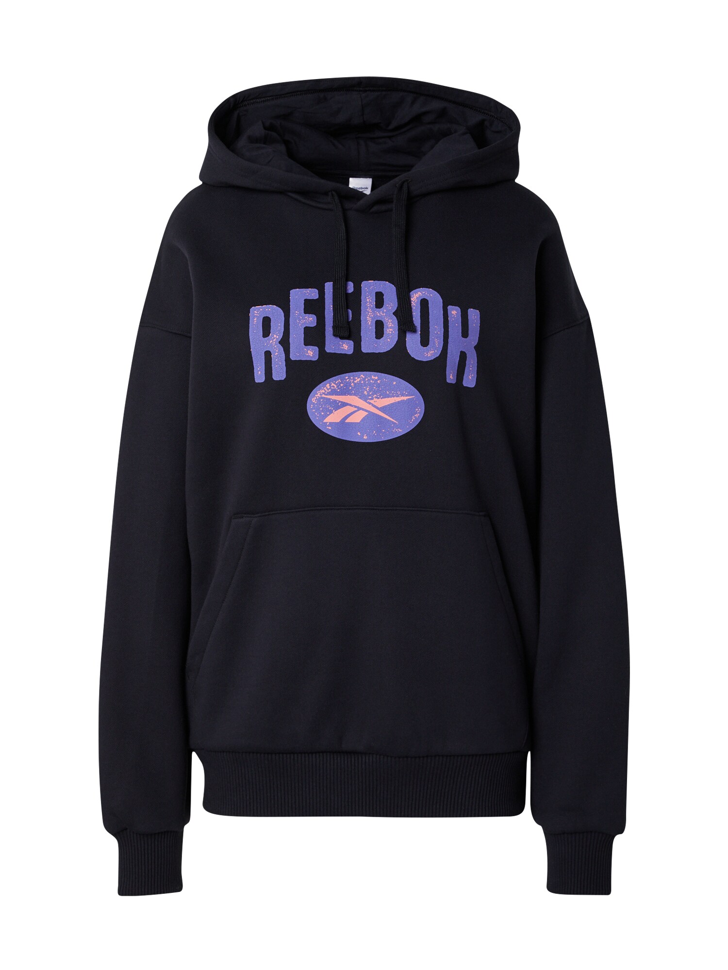 Reebok Mikina  svetlofialová / oranžová / čierna